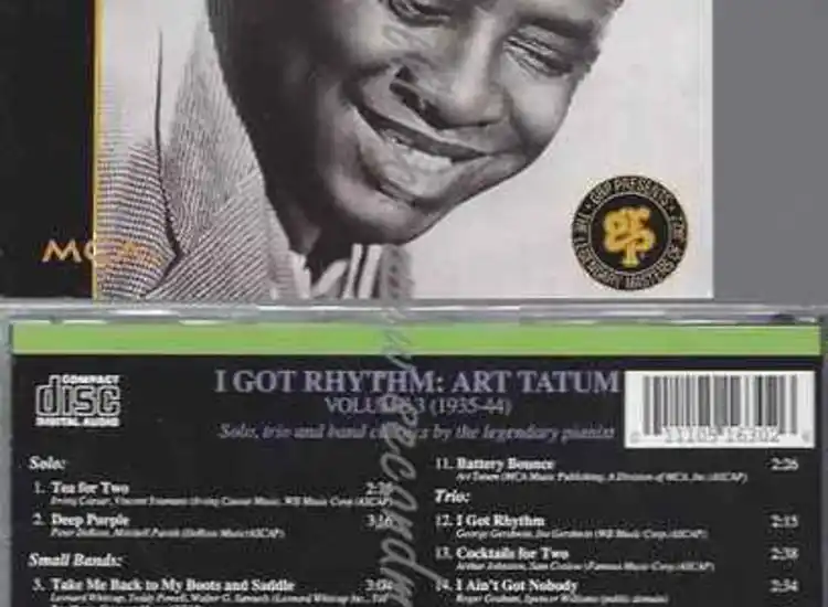 CD--ART TATUM  --THE ORIGINAL AMERICAN DECCA   VOL. 3 (1935-44): I GOT RHYTHM ansehen