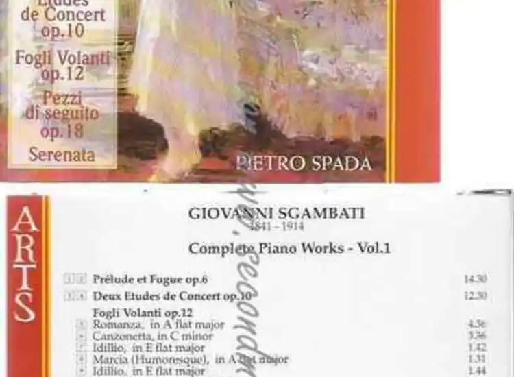 CD--SPADA,PIETRO UND SGAMBATI,GIOVANNI--KLAVIERWERKE VOL. 1 (GESAMTAUFNAHME) ansehen