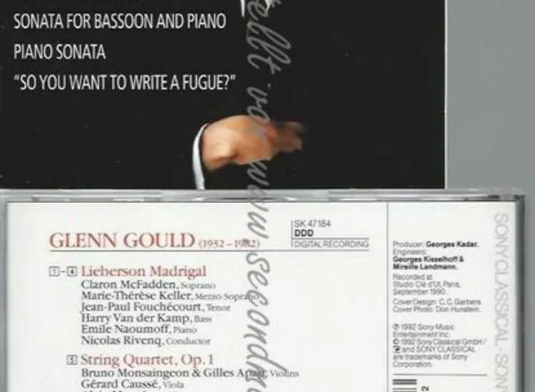 CD--RT STRING/ JEAN-PAUL FOUCHÉCOURT, GLENN GOULD, ET AL. | --LIEBERSON MADRIGAL ansehen