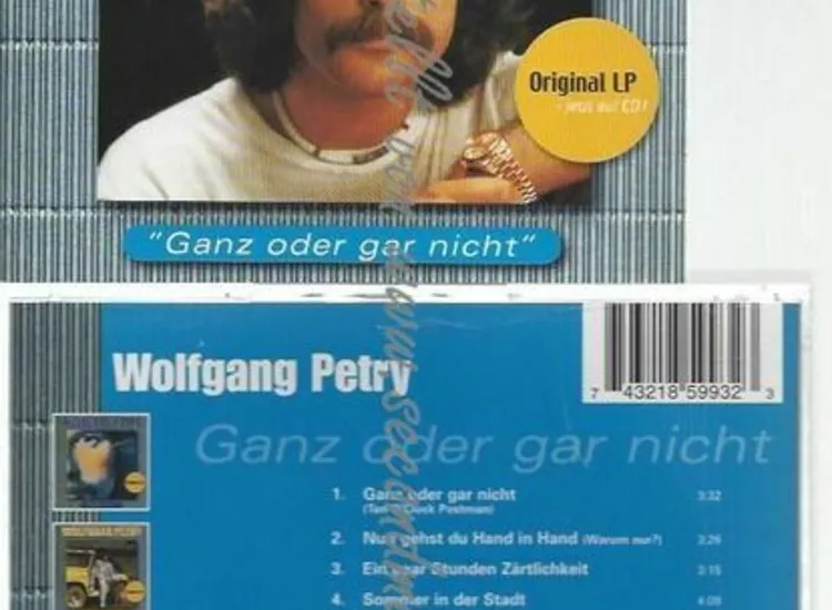 CD--WOLFGANG PETRY | --GANZ ODER GAR NICHT ansehen