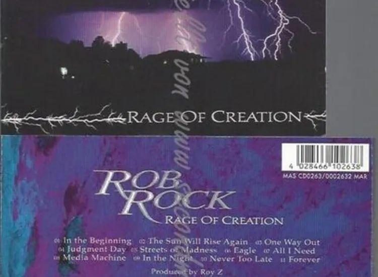 CD--ROB ROCK UND ROCK,ROB--RAGE OF CREATION ansehen