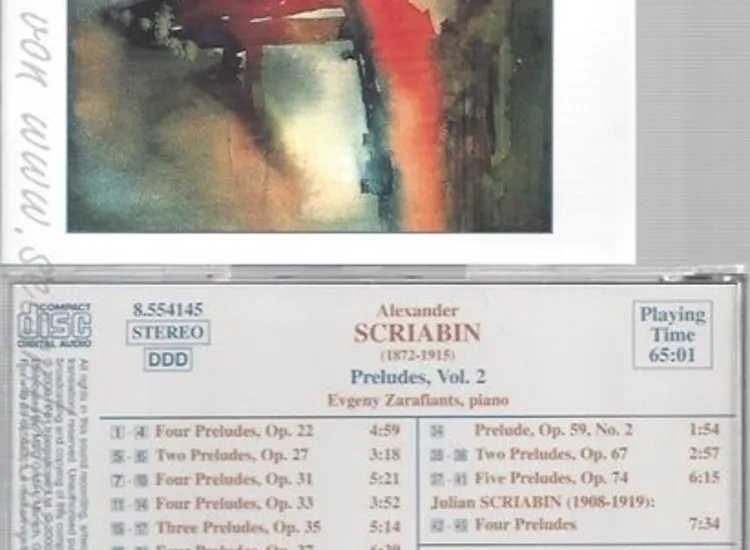 CD--EVGENY ZARAFIANTS UND ALEXANDER SCRIABIN -- -- -- PRELUDES VOL. 2 ansehen