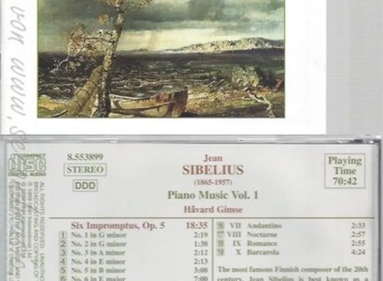 CD--HAVARD GIMSE UND JEAN SIBELIUS -- -- -- KLAVIER MUSIK VOL. 1 ansehen