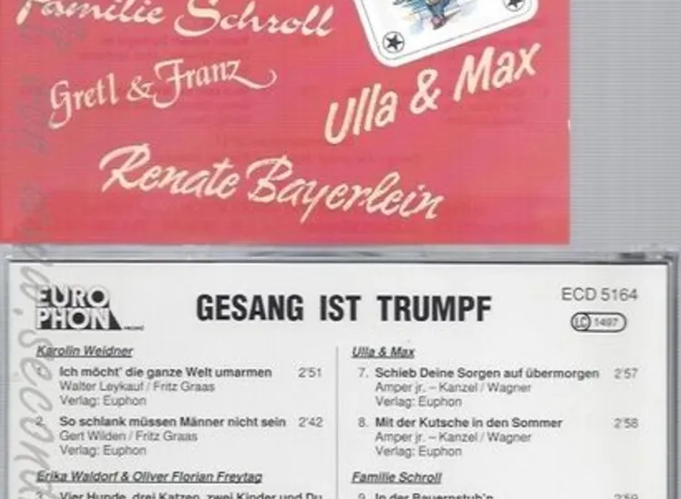 CD--GESANG IST TRUMPF--ULLA MAX--SCHROLL--VA ansehen