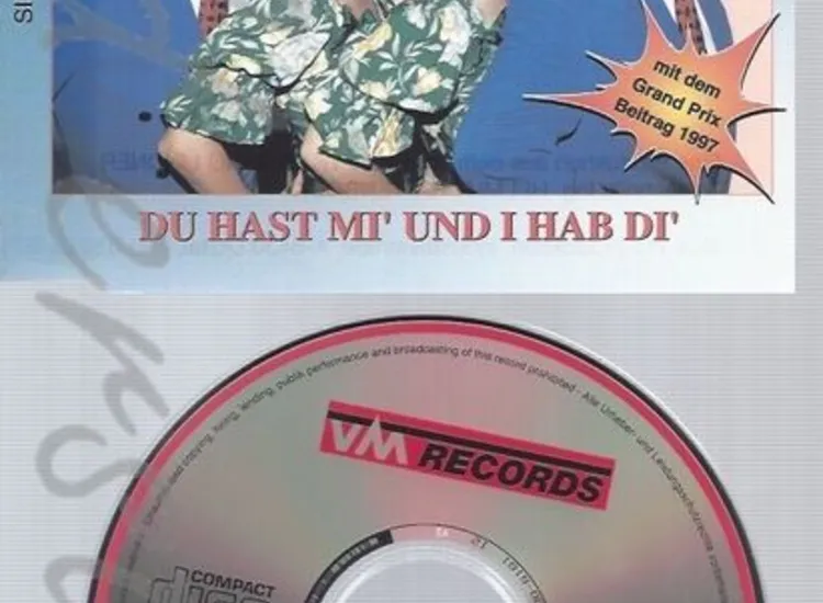 CD--SOMMERTRAUM--DU HAST MI UND I HAB DI ansehen