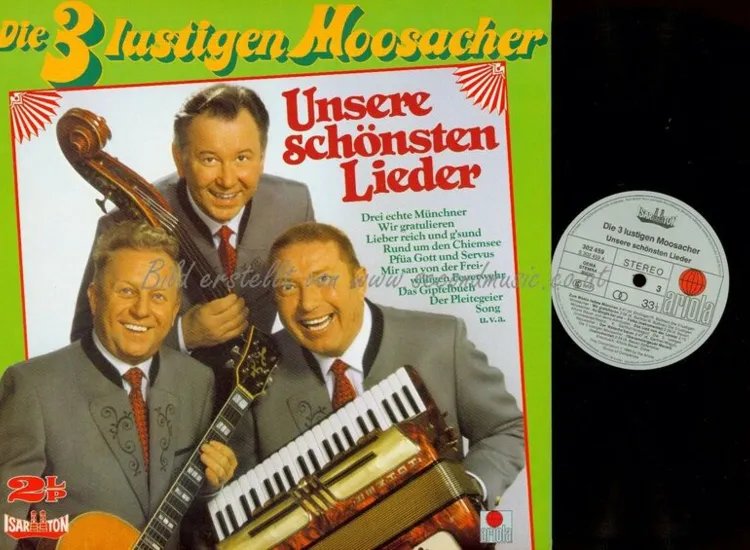 LP--DIE 3 LUSTIGEN MOOSACHER UNSERE SCHÖNSTEN LIEDER ansehen