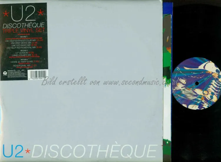 3LP-MAXI-  U2 ‎– Discothèque  // M+ Poster ansehen
