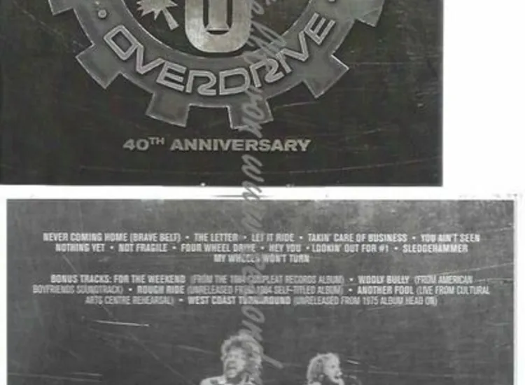 CD-- -BACHMAN TURNER OVERDRIVE: 40TH ANNIVERSARY ansehen