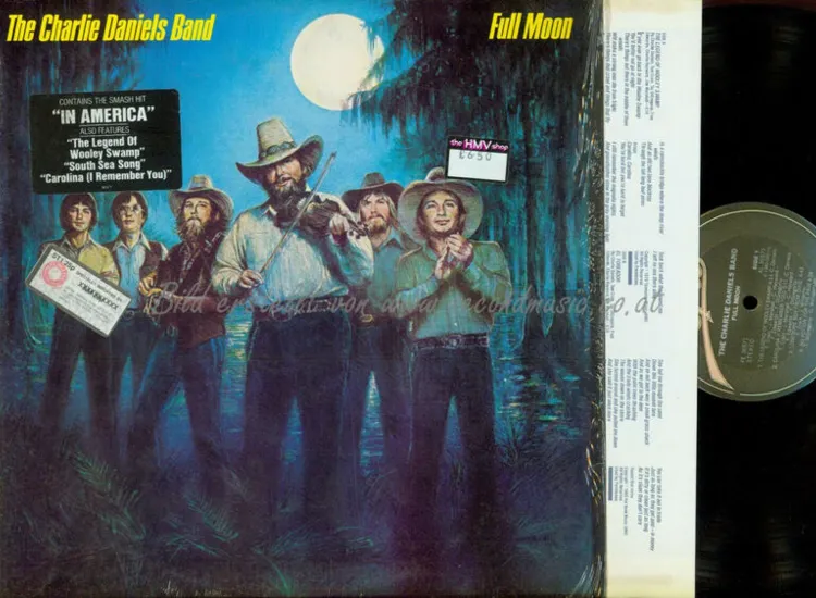 LP--  The Charlie Daniels Band ‎– Full Moon / WITH NASHVILLE GAZETTE NEWSPAPER ansehen