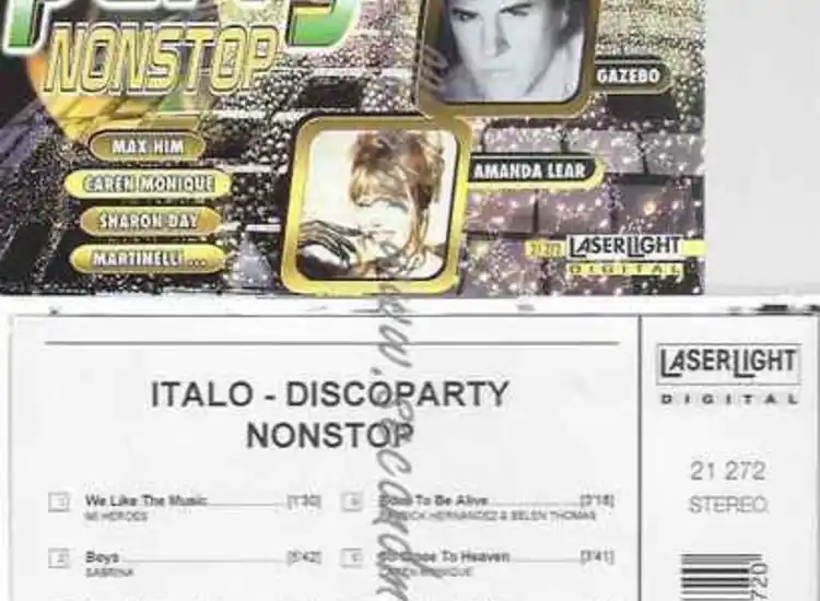 CD--ITALO DISCO PARTY NONSTOP--SABRINA, AMANDA LEAR, ansehen
