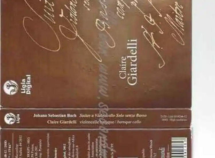 CD--GIARDELLI,CLAIRE UND BACH,JOHANN SEBASTIAN--SECHS SUITEN ansehen