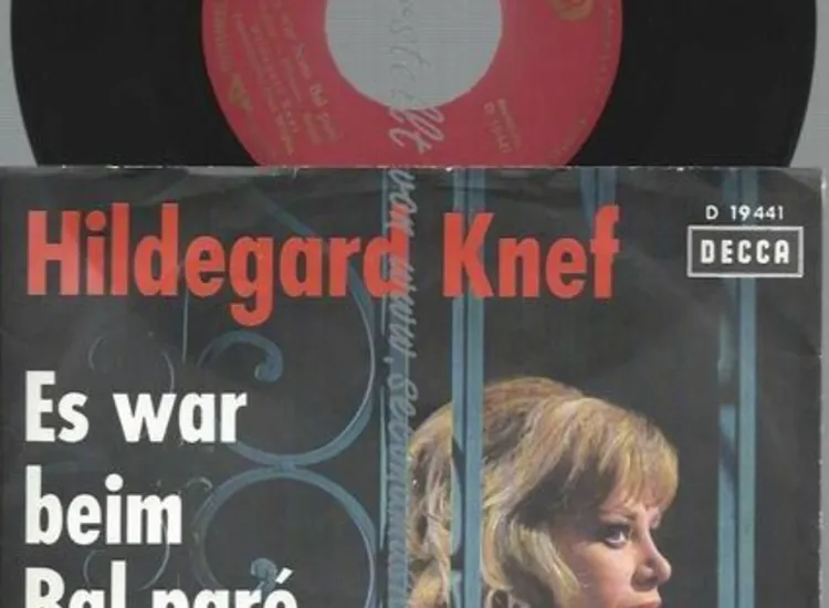 Hildegard Knef ‎– Es War Beim Bal Paré ansehen