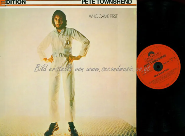 LP--PETE TOWNSHEND WHO CAME FIRST // W GERMANY ansehen