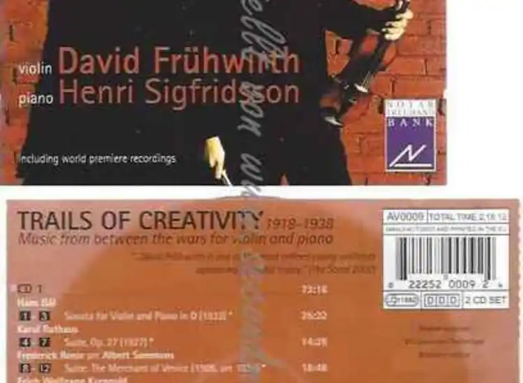 CD--FRUEHWIRTH,DAVID, SIGFRIDSSON,HENRI, | --MUSIC FROM BETWEEN THE WARS ansehen