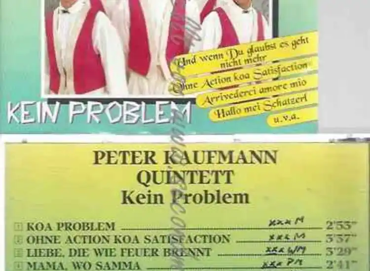 CD--PETER KAUFMANN QUINTETT--KEIN PROBLEM ansehen