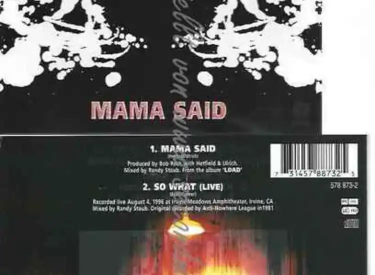 CD--METALLICA | --MAMA SAID VERSION II ansehen