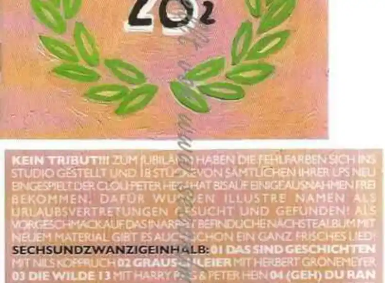 CD--/ FEHLFARBEN | --26 1/2 ansehen