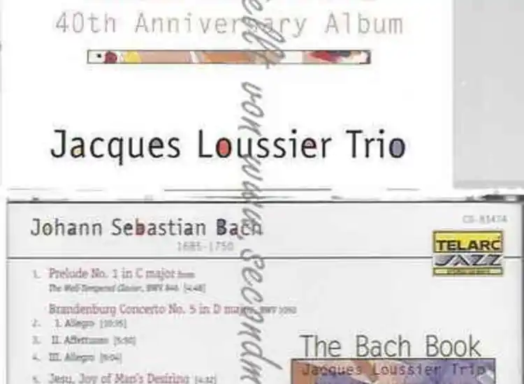 CD--LOUSSIER,JACQUES TRIO UND BACH  | --THE BACH BOOK ansehen