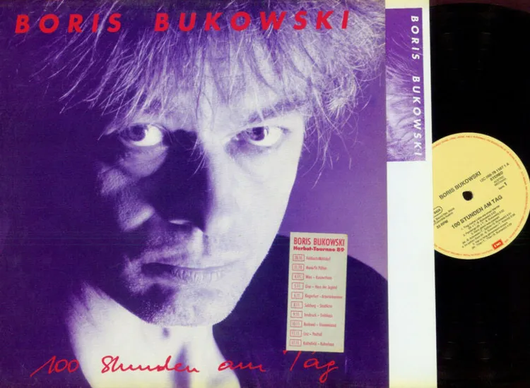 LP--Boris Bukowski – 100 Stunden Am Tag / OIS + 2 Beilagen zur Tour ansehen