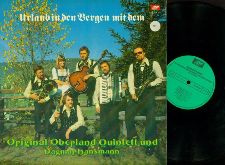 LP--Original Oberland Quintett Mit Dagmar Hansmann – Urlaub In Den B  //    //NM ansehen