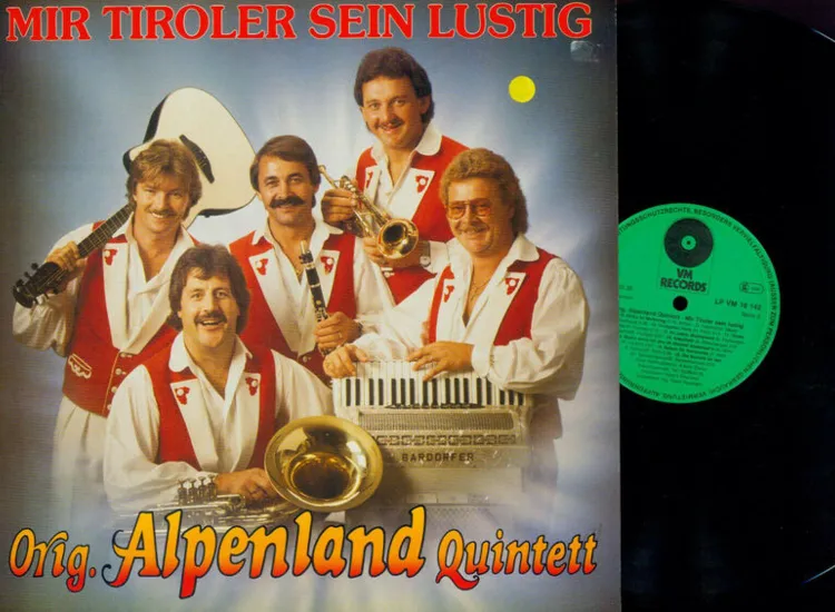 LP-- Orig. Alpenland Quintett – Mir Tiroler Sein Lustig  // NM / ansehen