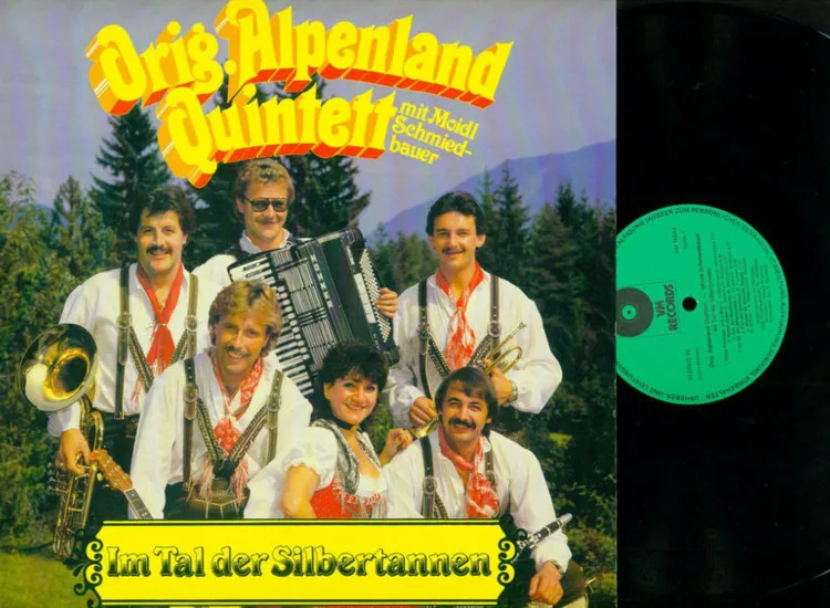 LP-- Orig. Alpenland Quintett – Im Tal Der Silbertannen   //NM ansehen