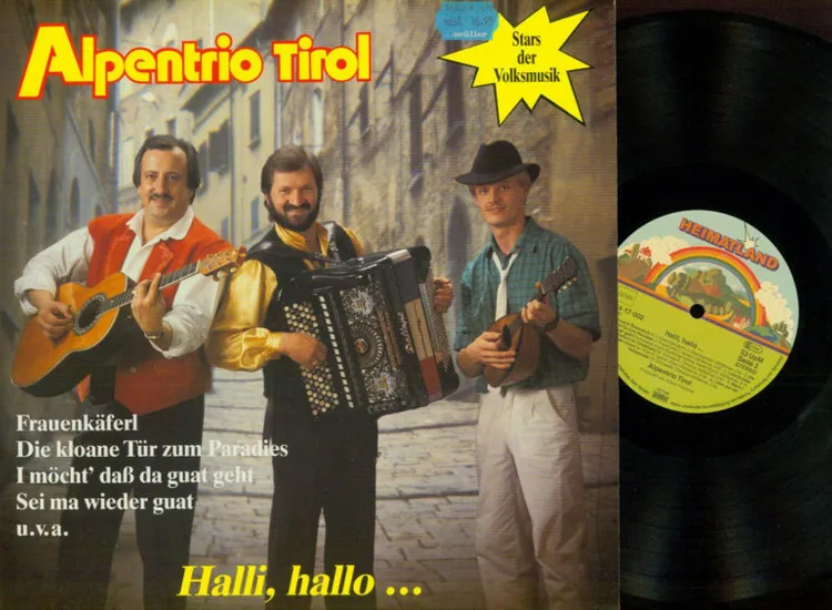 LP--Alpentrio Tirol – Halli, Hallo - NM ansehen