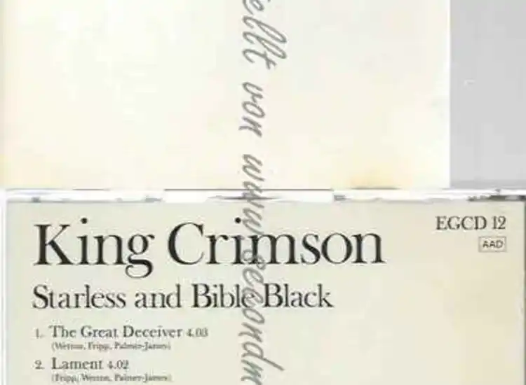 CD--KING CRIMSON--STARLESS AND BIBLE BLACK ansehen