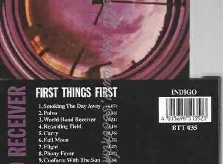 CD--FIRST THINGS FIRST | --WORLD-BAND RECEIVER ansehen