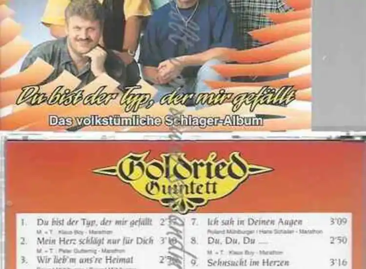 CD--GOLDRIED QUINTETT--  - DU BIST DER TYP, DER MIR GEFÄLLT ansehen