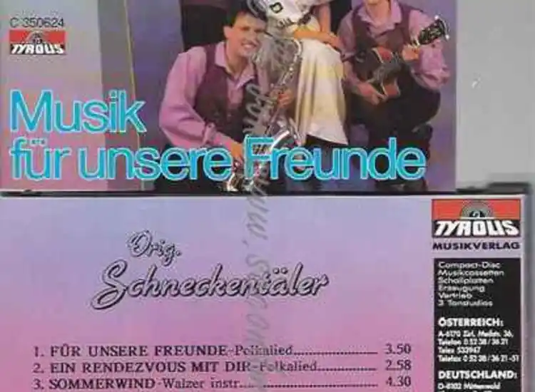 CD--SCHNECKENTÄLER,ORIG. | --MUSIK FÜR UNSERE FREUNDE ansehen