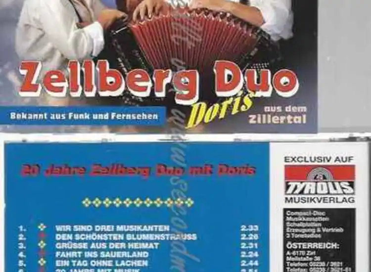 CD--ZELLBERG DUO UND ZELLBERG DUO MIT DORIS | --20  JAHRE ansehen