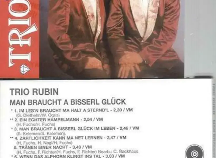 CD--Trio Rubin --Man braucht a Bisserl Glück ansehen