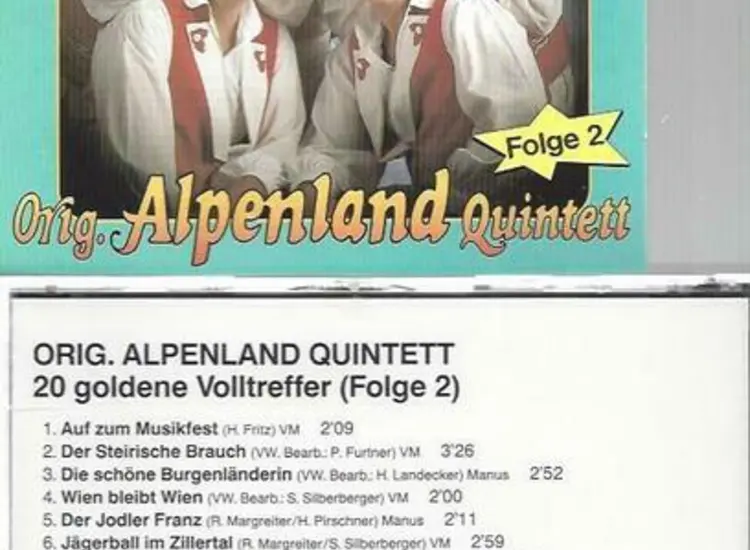 CD--Orig. Alpenland Quintett -- 20 Volltreffer ansehen