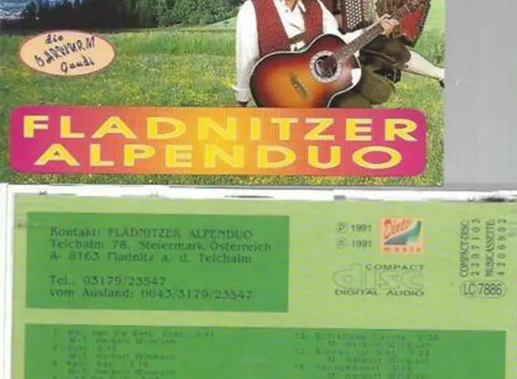 CD--Fladnitzer Alpenduo --Mei san die Berg hoch ansehen