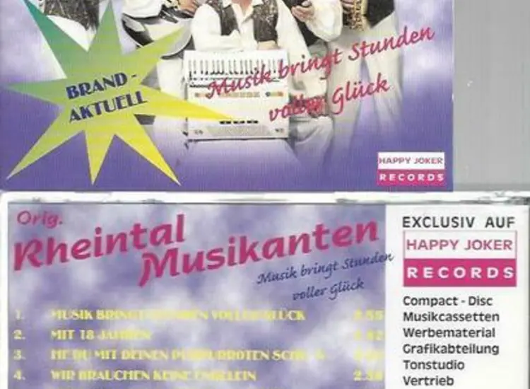 CD--Orig. Reintal Musikanten--Musik bringt Stunden voller Glück ansehen