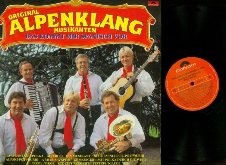 LP--Alpenklang Musikanten -- Das kommt mit Spanisch vor ansehen