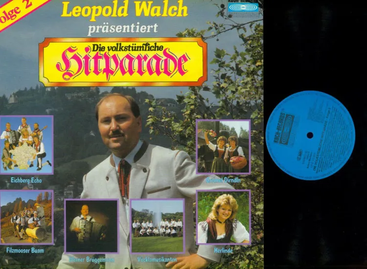 LP--Leopold Walch --   Die Volkstümliche Hitparade 2  -Filzmoser Buam- /NM ansehen