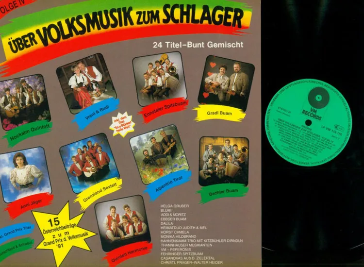 LP--- Über Volksmusik Zum Schlager  // VM 116170   // NM ansehen