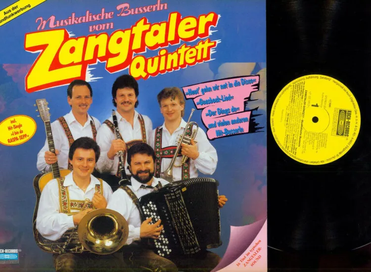 LP--Zangtaler Quintett – Musikalische Busserln  / NM ansehen