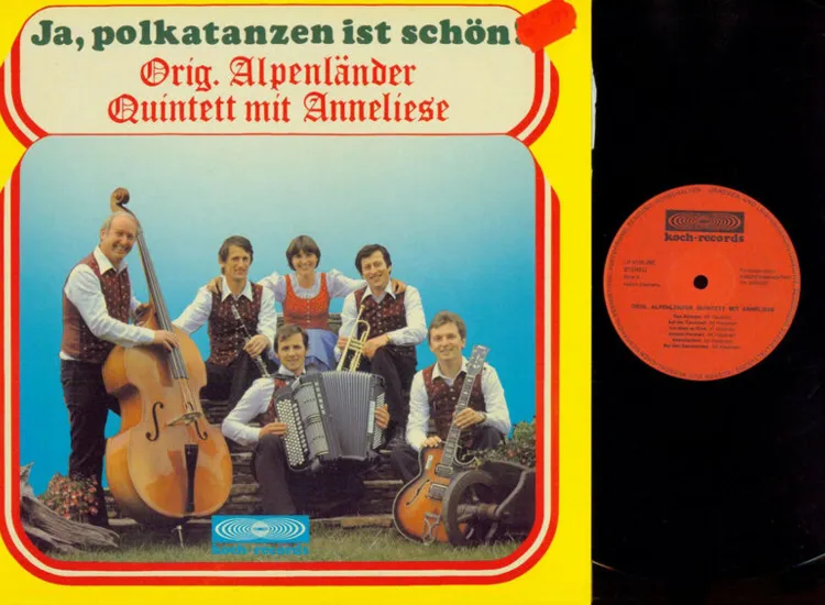 LP--Original Alpenländer Quintett --Ja Polkatanzen ist schön    / NM ansehen