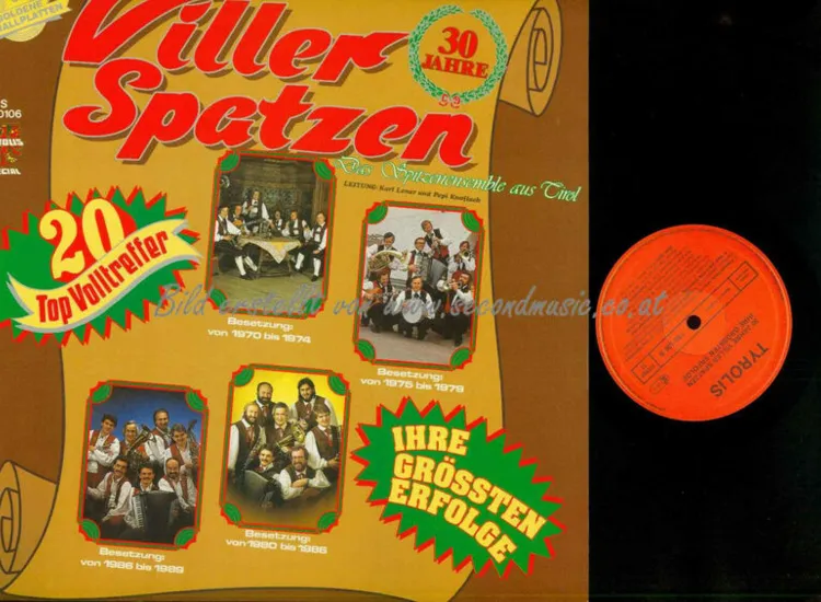 LP--Viller Spatzen  - 20 Top Volltreffer  30 Jahre  --     // NM ansehen