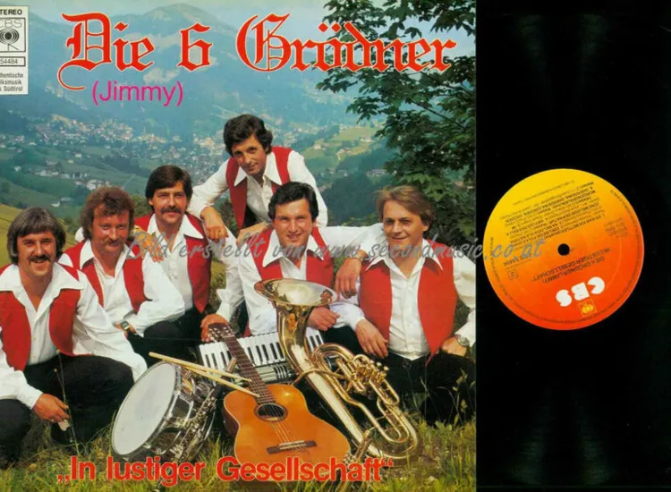 LP--Die 6 Grödner (Jimmy) – In Lustiger Gesellschaft  //    //NM ansehen