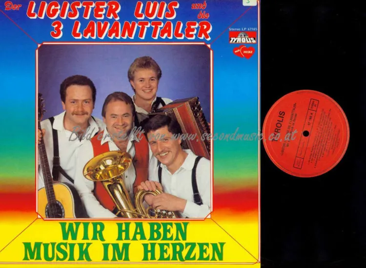 LP--Der Ligister Luis  Und Die 3 Lavanttaler – Wir Haben Musik Im Herzen //  NM ansehen