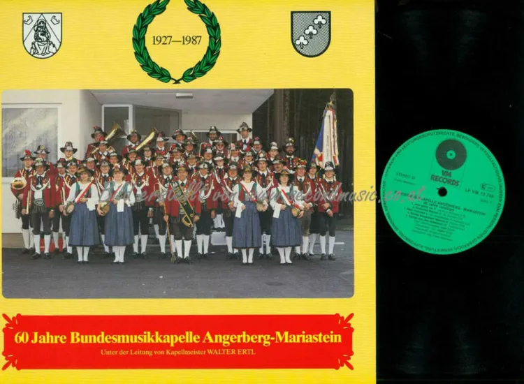 LP--60 Jahre Bundesmusikkapelle Angerberg Mariastein   /  NM ansehen