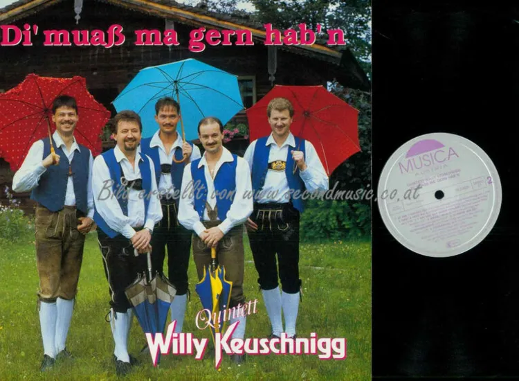 LP--Quintett Willy Keuschnigg  -- Di muaß ma gern habn  /  NM ansehen