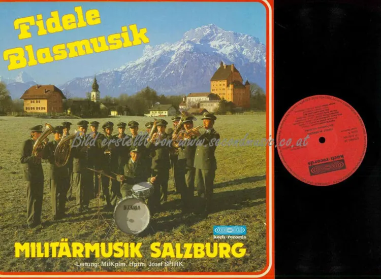 LP--Fidele Blasmusik -- Militärmusik Salzburg  / NM ansehen