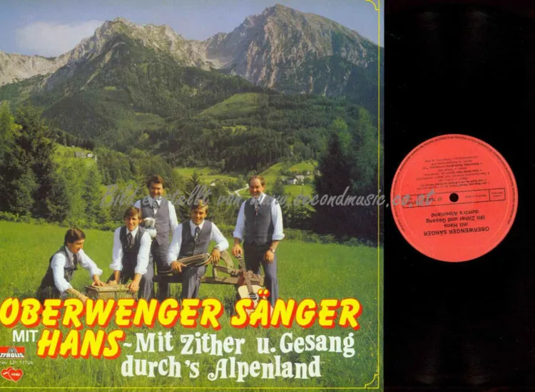 LP-  Oberwenger Sänger  -- mit Zither u. Gesang durchs Alpenland  /   NM ansehen