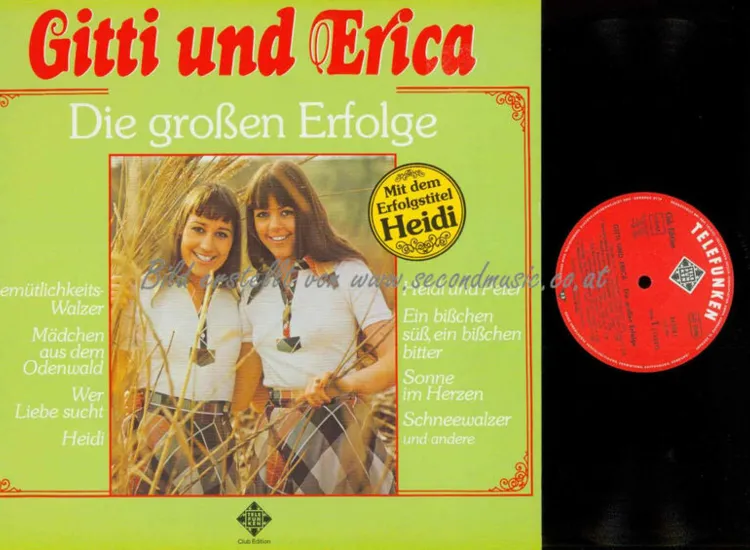 LP--Gitti Und Erica – Die Großen Erfolge // NM ansehen