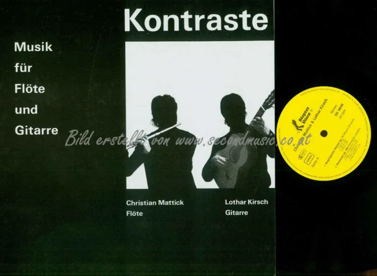 LP-- Kontraste Musik für Flöte und Gitarre- Mattick-Kirsch / NM ansehen